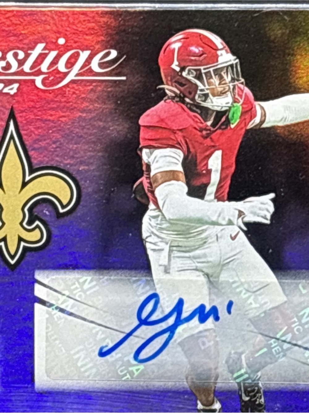 Panini Prestige Kool-Aid McKinstry Autographed Football Trading Card